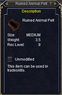 Ruined Animal Pelt